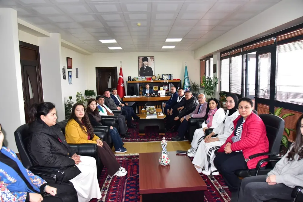 Özbekistan Doğa ve Sosyal Bilimler Üniversitesi Heyetinden BAÜN’e Ziyaret