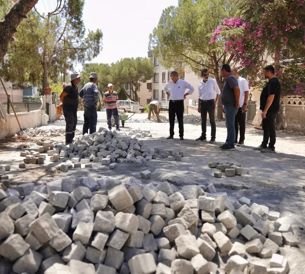 150 EVLER MAHALLESİ’NDE YOĞUN YOL VE ALTYAPI ÇALIŞMALARI DEVAM EDİYOR