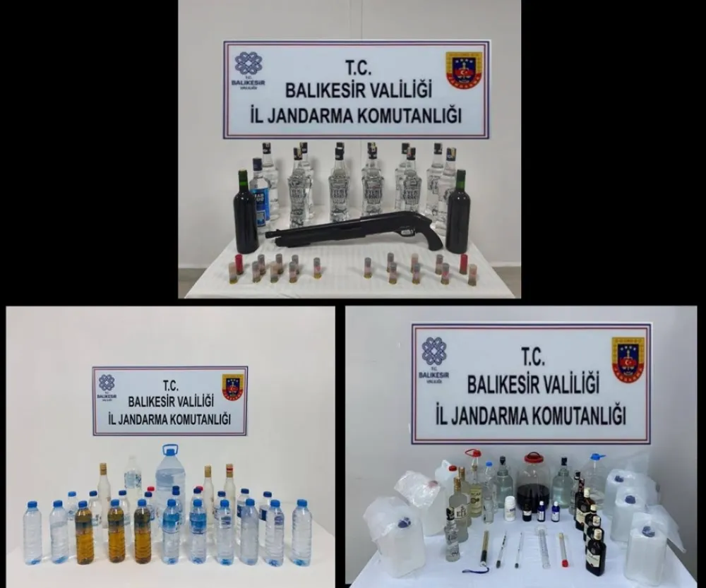 JANDARMA KAÇAK İÇKİ VE SAHTE ALKOLE GEÇİT VERMEDİ