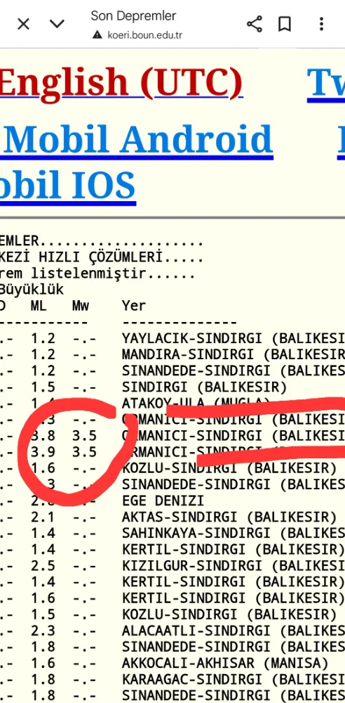 BALIKESİR SALLANIYOR