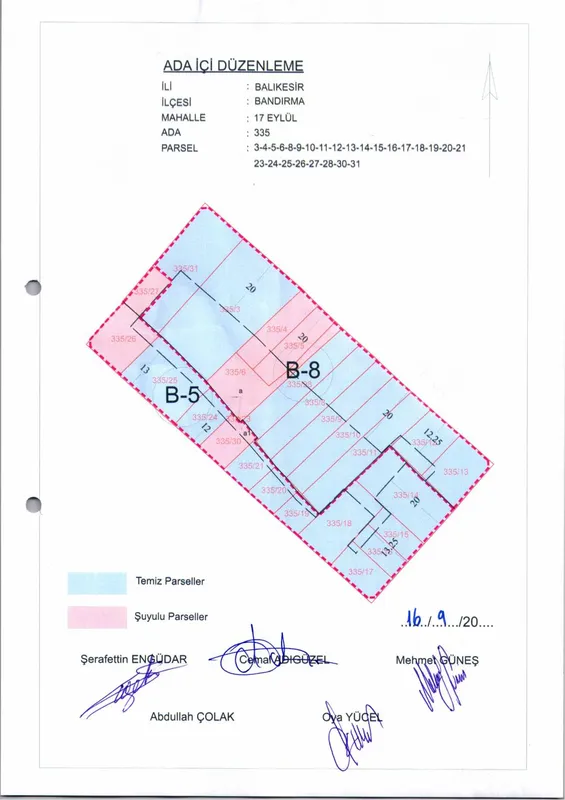 17 Eylül Mh. 335 Ada İçi Düzenlemesi