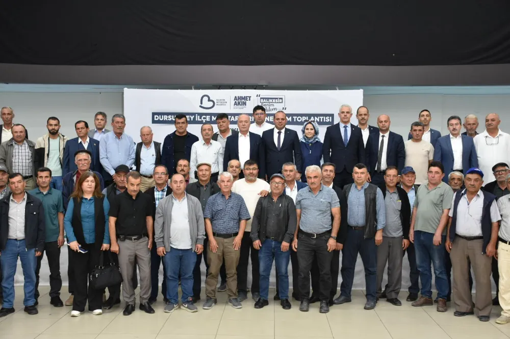 Büyükşehir Dursunbey’de muhtarlarla buluştu