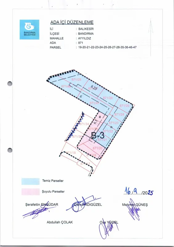 Ayyıldız Mh. 871 Ada İçi Düzenlemesi